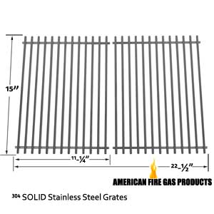 Replacement 7523, 7521, 9855, Spirit 200, Spirit 500, Solid Rod Stainless Grates for Weber Gas Models, Aftermarket, Set of 2 …